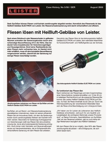 thumbnail of Electron ST – Fliesen lösen mit Heißluft-Gebläse