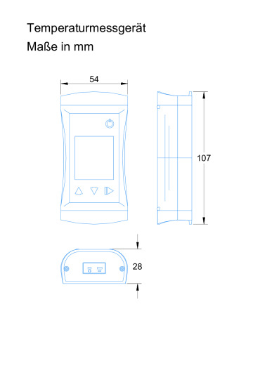 thumbnail of Temperaturmessgerät Technische Zeichnung