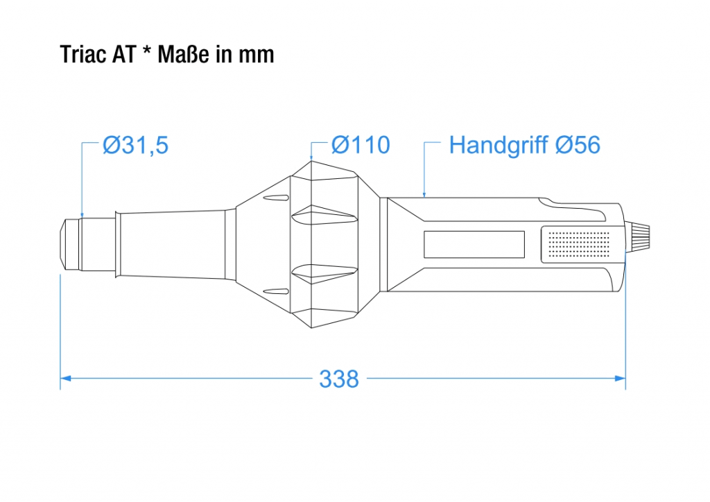 Triac AT - technische Zeichnung