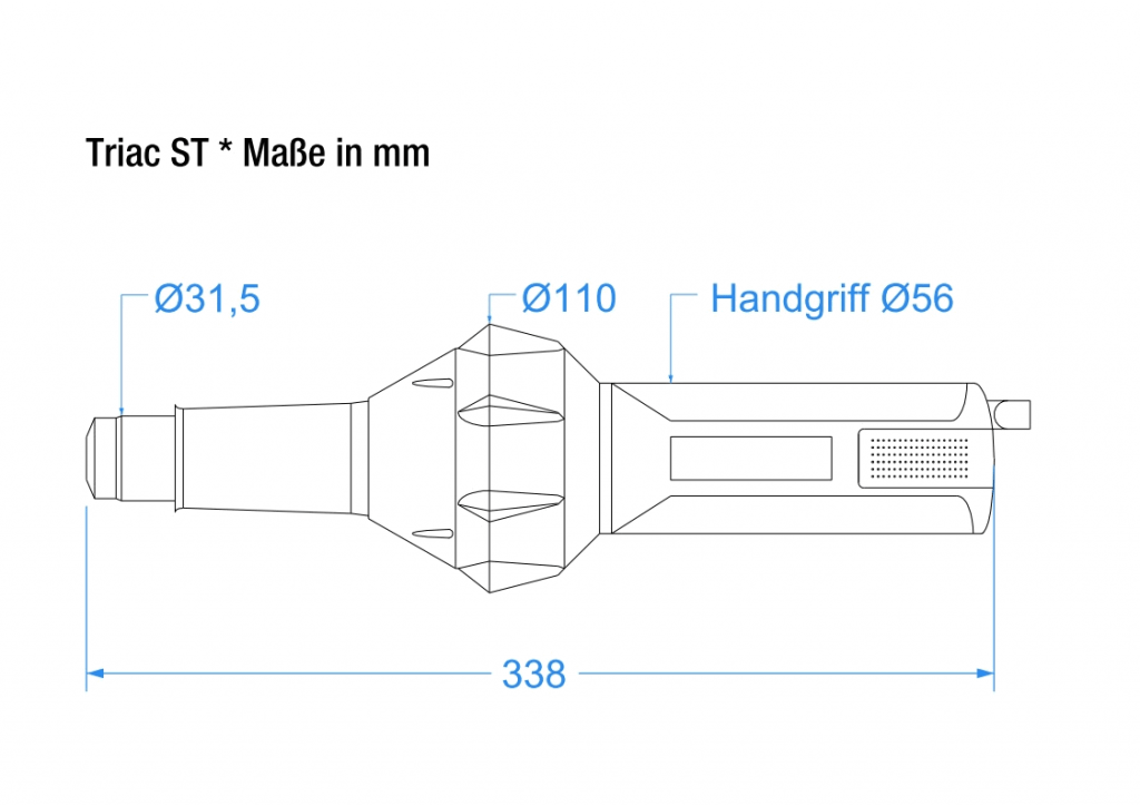 Triac ST - technische Zeichnung